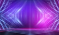 Ultraviolet abstract light. Light element, light line. Violet and pink gradient. Modern background, neon light.