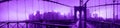 Ultraviolet Brooklyn Bridge Royalty Free Stock Photo