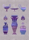 Ultraviolet Greek vases