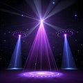 Ultraviolet light composition, consisting of electromagnetic waves Royalty Free Stock Photo