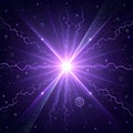 Ultraviolet light composition, consisting of electromagnetic waves Royalty Free Stock Photo