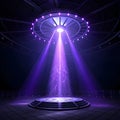 Ultraviolet light composition, consisting of electromagnetic waves Royalty Free Stock Photo