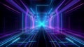 ultraviolet spectrum, blue violet neon lights, laser show, night club, equalizer, abstract