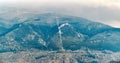 Ulu mountain uludag in bursa Turkey during winter