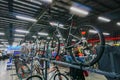 Dechathlon store - sports cycles on display for sale