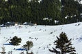 Uludag Mountain view. Uludag Mountain is ski resort of Turkey. Royalty Free Stock Photo