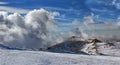 Uludag Mountain view. Uludag Mountain is ski resort of Turkey. Royalty Free Stock Photo