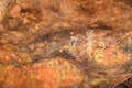 Uluru Aboriginal drawings painted Royalty Free Stock Photo