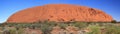 uluru ayers-rock at cloudy sunset Royalty Free Stock Photo