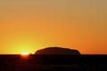 Uluru Ayers Rock at sunrise Royalty Free Stock Photo