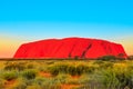 Uluru Ayers Rock at sunset Royalty Free Stock Photo