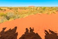 Uluru camel ride Royalty Free Stock Photo