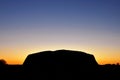 Uluru Kata Tjuta National Park., Ayers Rock, is a large sandstone rock formation in the southern part of the Northern Territory, Royalty Free Stock Photo