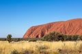 Detail of Uluru monolit, image taken from the access road, Yulara, Ayers Rock, Red Center, Australia