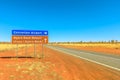 Lasseter Highway signboard