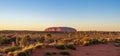 Uluru at sunrise Royalty Free Stock Photo