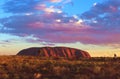 Uluru at sunset