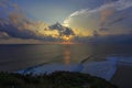 Uluwatu Sunset, Indonesia Royalty Free Stock Photo