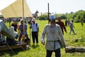 Ulyanovsk, Russia - July 16, 2022: historical Festival (The Great Volga Way). Historical reconstruction. Middle Ages