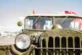 Ulyanovsk, Russia - May 09 2019: Celebrating the anniversary of victory in World War II. Fragment of the car. on the