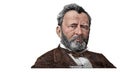 Ulysses S. Grant cut on new 50 dollars banknote Royalty Free Stock Photo