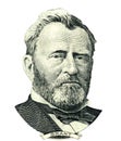 Ulysses S. Grant portrait cutout (Clipping path) Royalty Free Stock Photo