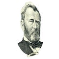 Ulysses S. Grant portrait cutout Royalty Free Stock Photo