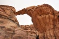 Um Fruth Rock Bridge in Wadi Rum desert