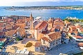 Umag. Aerial view of historic landmarks in town of Umag Royalty Free Stock Photo