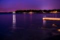 Umag by night, Croatia Royalty Free Stock Photo