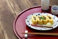 Umaki, japanese eel rolled omelet, Royalty Free Stock Photo
