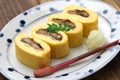 Umaki, japanese eel rolled omelet, Royalty Free Stock Photo