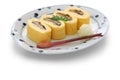 Umaki, japanese eel rolled omelet, Royalty Free Stock Photo