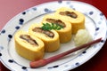Umaki, japanese eel rolled omelet, Royalty Free Stock Photo