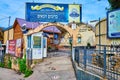 The entrance to the complex of Gravesite of Rebbe Nachman of Breslov, on June 16 in Uman, Ukraine Royalty Free Stock Photo