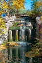 Grotto of Thetis with a statue of Venus de Medici in Sofiyivka park in Uman, Ukraine