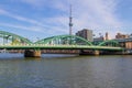 Umayabashi bridge that spans the Sumida River in central Tokyo