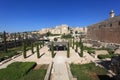 Umayyad Palace Courtyard & Southern Wall Royalty Free Stock Photo
