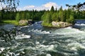 Umba River. Kola peninsula, Russia Royalty Free Stock Photo