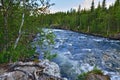 Umba River. Kola peninsula, Russia