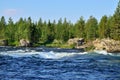 Umba river, Kola peninsula, Russia Royalty Free Stock Photo