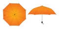 Orange Unbrella Rain Vector for Template Royalty Free Stock Photo