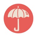 Umbrella accessory block style icon