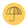 Umbrella accessory block style icon