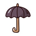 Umbrella accessory fill style icon