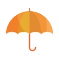 Umbrella accessory protection weather flat icon with shadow