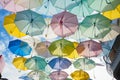 Umbrella in the air Royalty Free Stock Photo