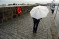 Umbrella as protection against rain Royalty Free Stock Photo