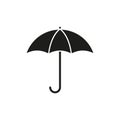 Umbrella is black icon Royalty Free Stock Photo