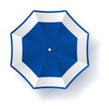 Umbrella blue white Royalty Free Stock Photo